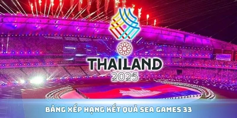 Bảng xếp hạng kết quả Sea Games 33